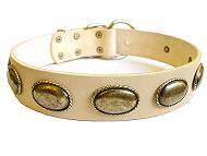 Retro Rulz - Gorgeous Vintage Dog Leather Collar - C103