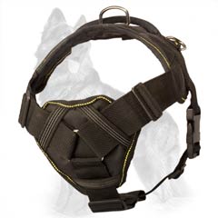 Nylon German-Shepherd Harness with Soft Chest Plate