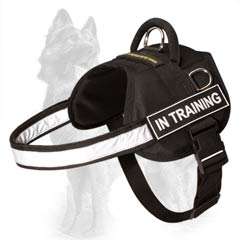 Multipurpose Nylon German-Shepherd Dog Harness With  Reflective Chest Strap