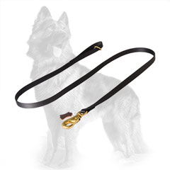 German-Shepherd Nylon Dog Leash with O-Ring on Handle