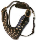 GERMAN SHEPHERD Studded Leather Dog Harness -H15