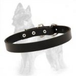 German Shepherd Leather Collar for Dog Walking