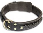 Quality GSD black Shepherd dog collar 18 inch/18'' collar-C55s33