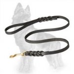 Handcrafted Leather German Shepherd Leash for Walking and Training