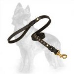 Studded Leather Dog Lead For Walking And Tracking