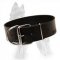 2 inch Wide Leather Dog Collar for Strong German Shepherds