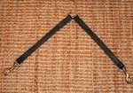 Stitched leather dog coupler leash for walking two dogs-LN101
