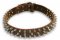 Spiked Brown collar 26'' for GSD Dog /26 inch dog collar-S44