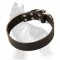 Wide Leather Dog Collar For German Shepherds