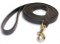 Tac-Black Leather Classic Agitation Leads for German Shepherd
