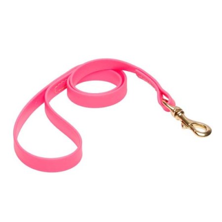 Pink Waterproof German Shepherd Leash Made of Biothane