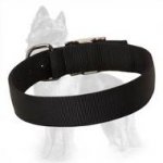Nickel Plated Hardware Nylon Collar for German Shepherd