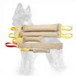 Jute German Shepherd Training Set of 5 Bite Tugs with 1 Item Absolutely Free
