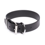 Extra Wide Black Biothane German Shepherd Collar