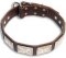 GSD Personalized Brown dog collar 19 inch/19'' collar-c83