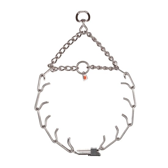 ULTRA-PLUS Stainless Steel Training Prong Collar with Swivel, Assembly Chain and ClicLock (4 mm x 25 inches) Herm Sprenger