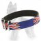 United Kingdom Pride Painted Leather German Shepherd Collar