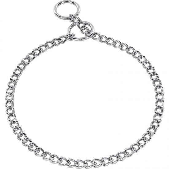 Herm Sprenger Choke Collar of Chrome Plated Steel Chain for German Shepherd