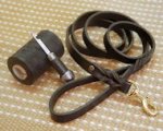Leather Braided Obedience Lead for GERMAN SHEPHERD walking and t