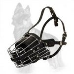 Super Protection Cage Muzzle With Leather Pads