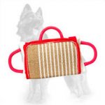 German Shepherd Bite Pad with Jute Cover