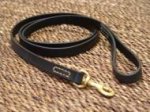 Leather dog leash stitched, 3/4 inch on 6 foot DOG LEASH