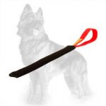 French Linen German Shepherd Pocket Toy / Puppy Bite Tug with Handle