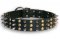 Studded Black collar 24'' for GSD /24 inch dog collar-S59