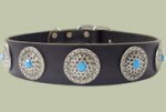 Leather Designer dog collar for GERMAN SHEPHERD