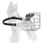 'The Silencer' Wire Basket Dog Muzzle for German Shepherd