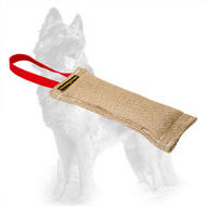 Jute German Shepherd Bite Tag with Handle