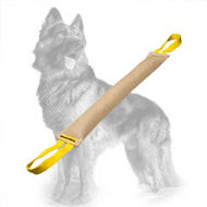 Jute German Shepherd Bite Tug with 2 Handles for Training Young Dogs