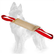 Jute German Shepherd Bite Tug with Two Handles