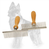 German Shepherd Metal Brush for Grooming Long Dog Coat