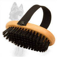 Wooden German Shepherd Brush with Bristle
