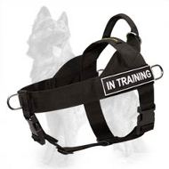 Multifunctional Nylon German Shepherd Harness with ID Patches