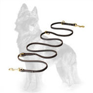 Multifunctional German Shepherd Leash Made of Soft English Leather