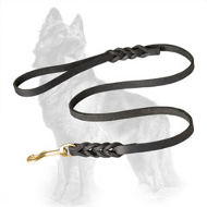 Handcrafted Leather German Shepherd Leash for Walking and Training