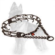 German Shepherd Black Martingale Pinch Collar Herm Sprenger of Stainless Steel (3.2 mm diameter of prongs) German Shepherd Black Martingale Pinch Collar Herm Sprenger of Stainless Steel (3.2 mm diameter of prongs)