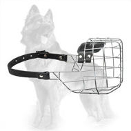 'The Silencer' Wire Basket Dog Muzzle for German Shepherd