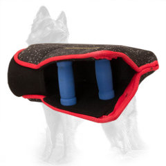 German-Shepherd Bite Builder French Linen with Two Padded Hard Handles inside