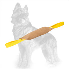 Leather German-Shepherd Bite Tug Equipped with 2 Handles