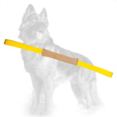 Small Leather German-Shepherd Puppy Bite Tug Equipped with 2 Handles