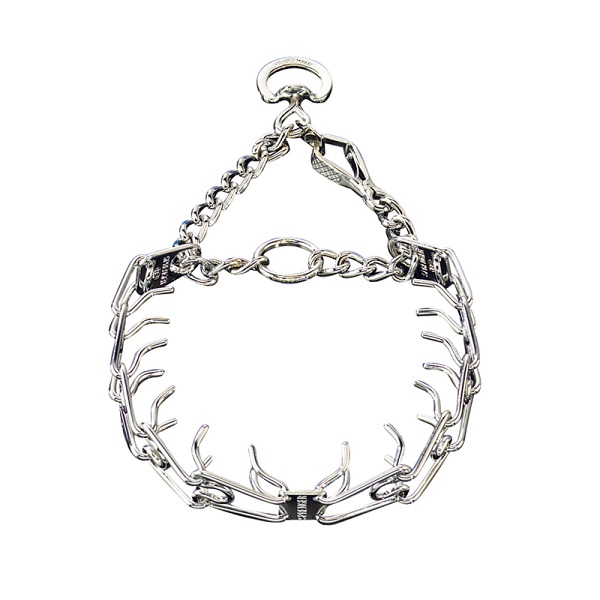 Right Chrome Pinch Collar w/h Quick Release-GSD training Herm Sprenger