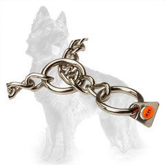 German-Shepherd Choke Collar Stainless Steel with Herm Sprenger Label