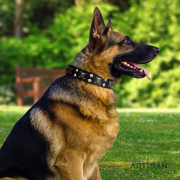 German-Shepherd fine quality collar with top notch decorations for your dog