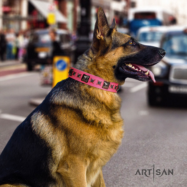 German-Shepherd top quality collar with stunning decorations for your dog