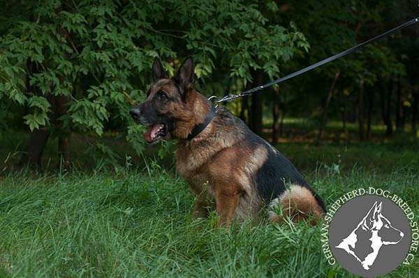 Classic Leather German-Shepherd Collar for Comfortable Fit