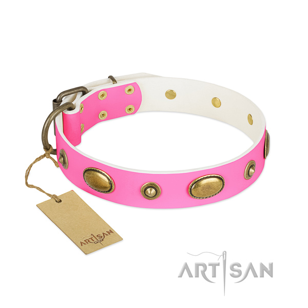 Fine quality full grain leather collar for your pet