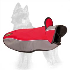 Nylon German-Shepherd Coat with Protective Stand-Up Collar